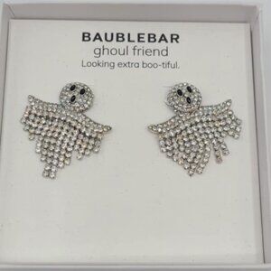 Baublebar Ghoul Friend Crystal Ghost Earrings NWT!  NEW!  HALLOWEEN!